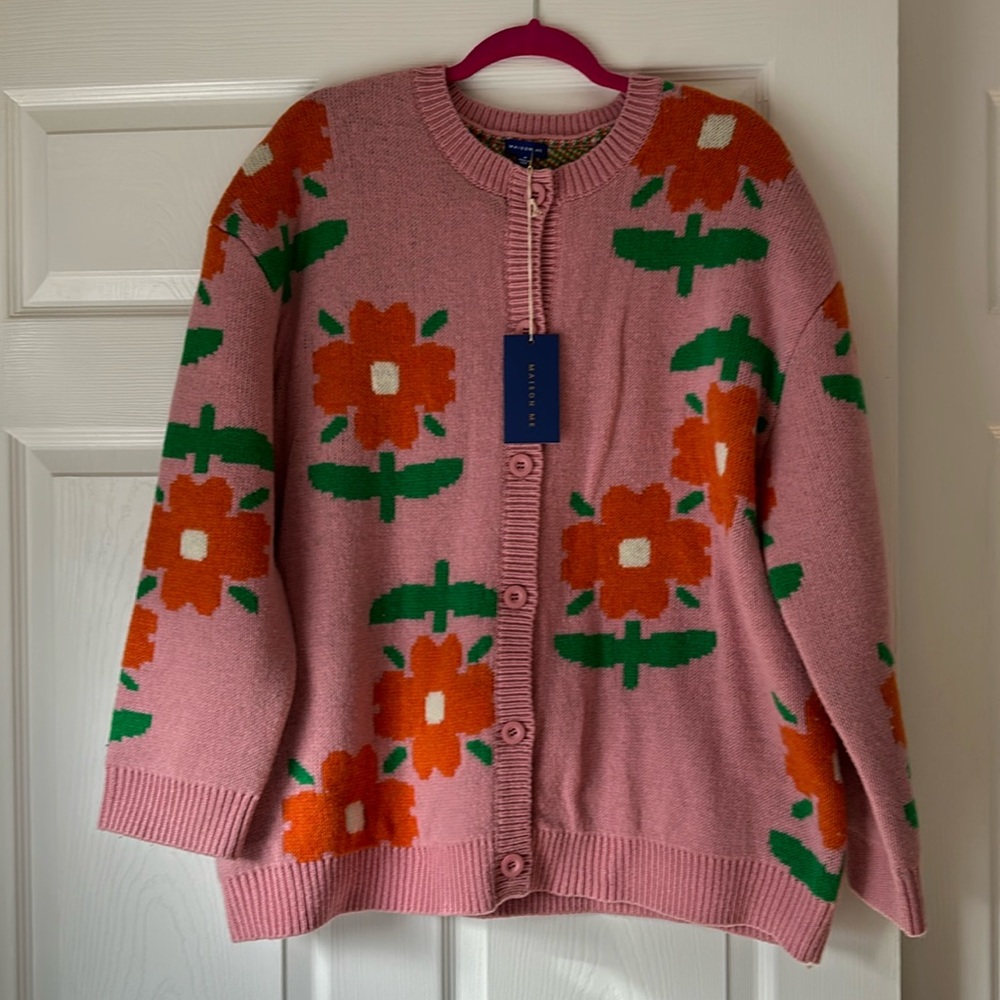 Maison Me Brand medium floral sweater